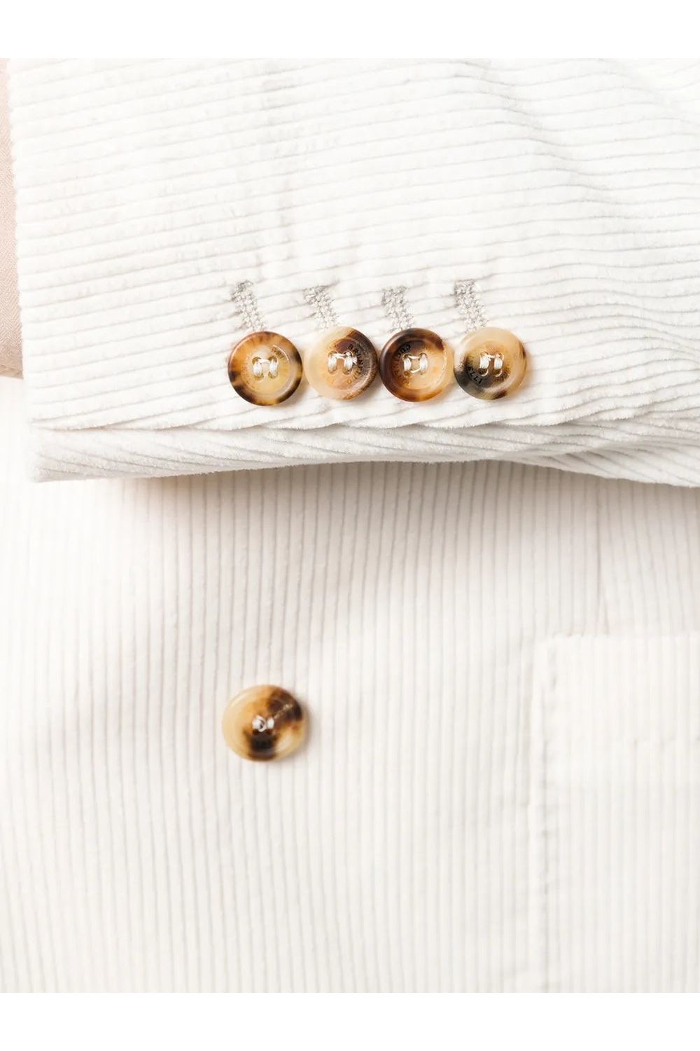 Brunello Cucinelli Men's White Double Breasted Blazer