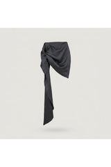 Draped Tie Top | Black