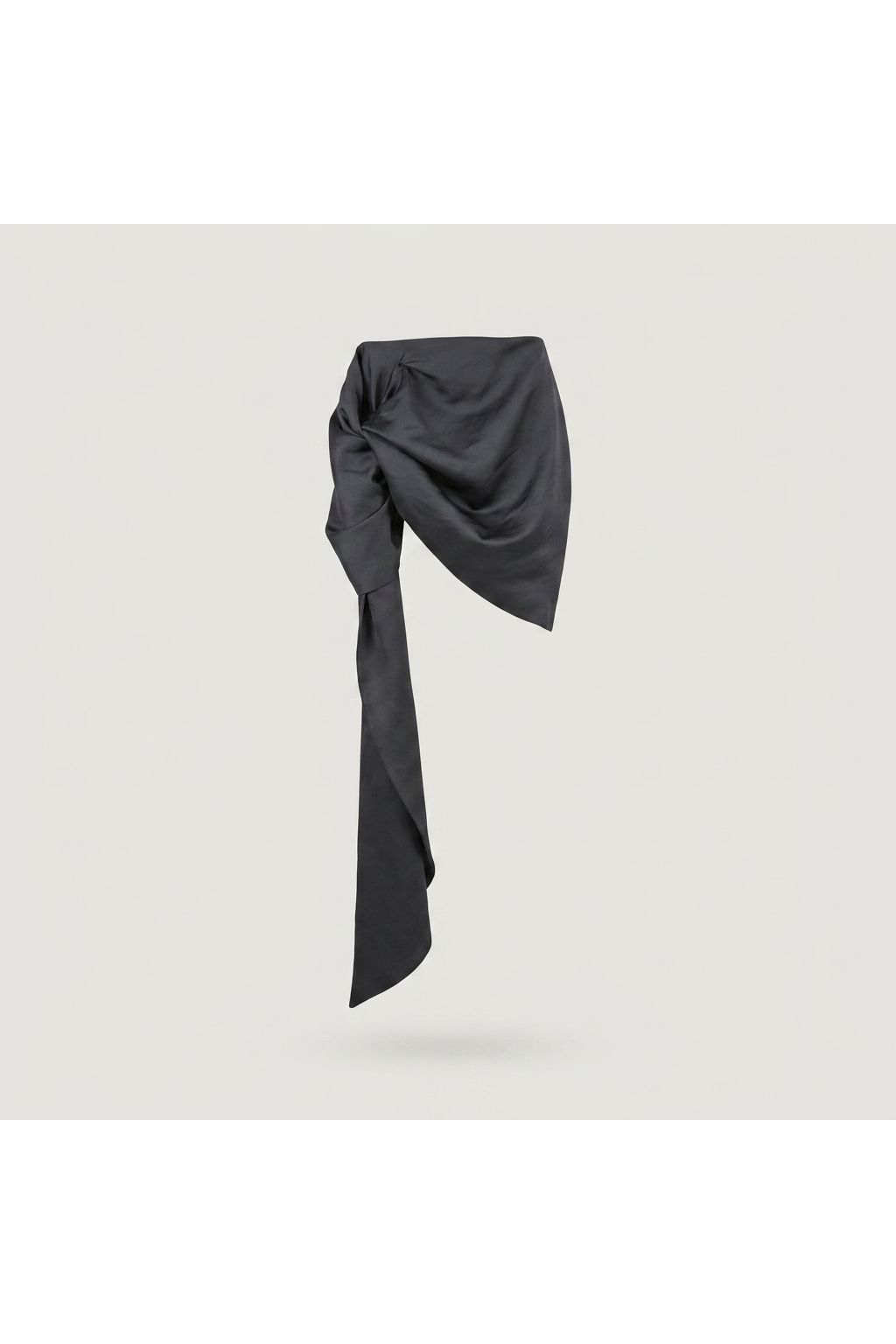 Draped Tie Top | Black