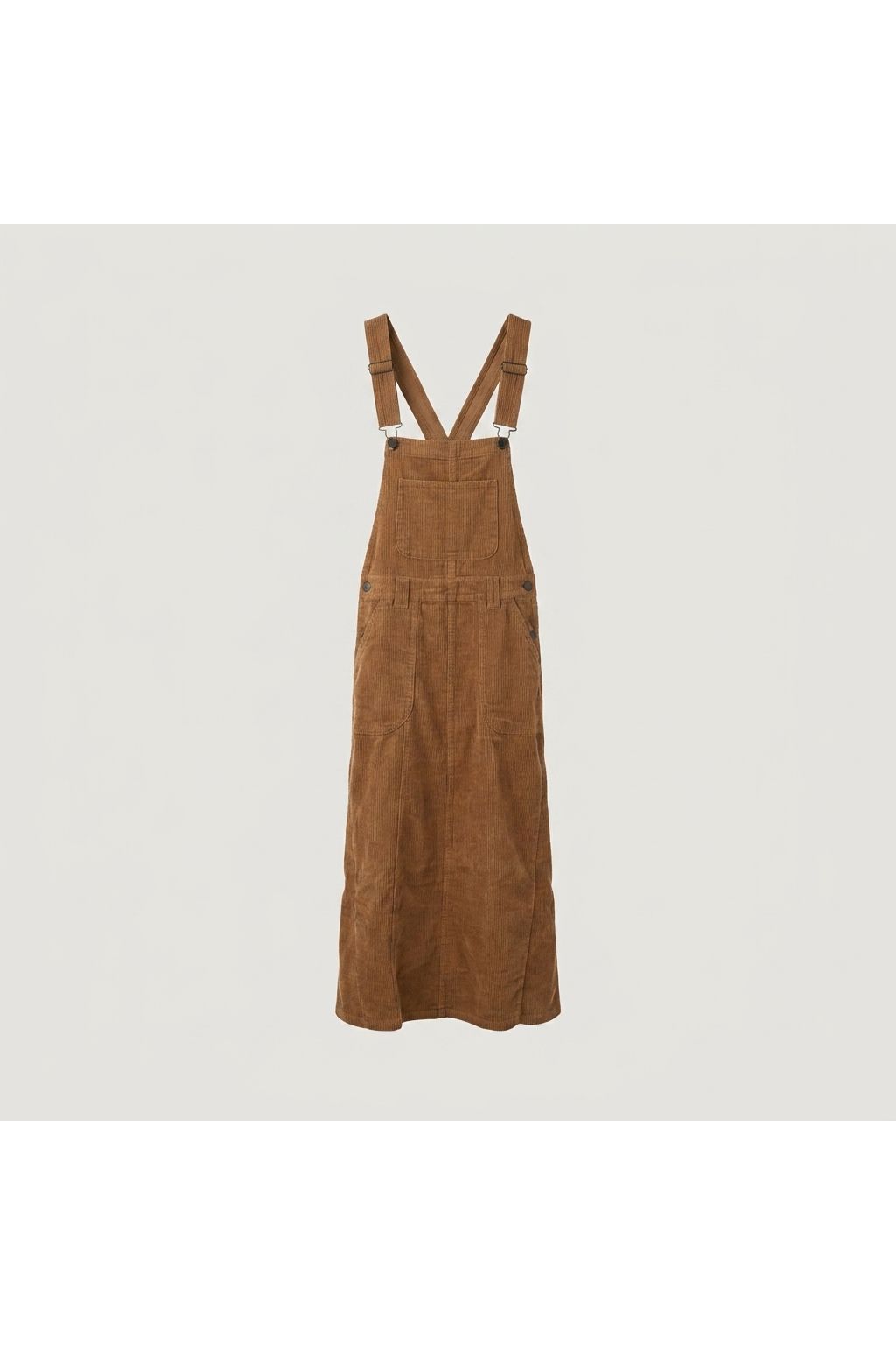 Corduroy Overall Dress | Brown