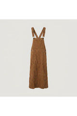 Corduroy Overall Dress | Brown