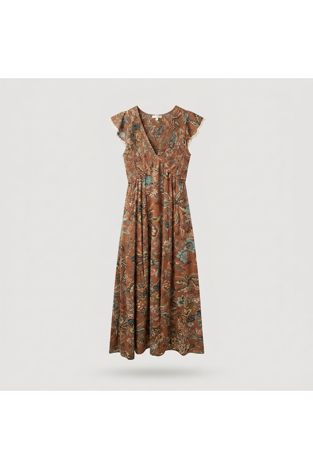 Mojave Lily Shirred Maxi Dress