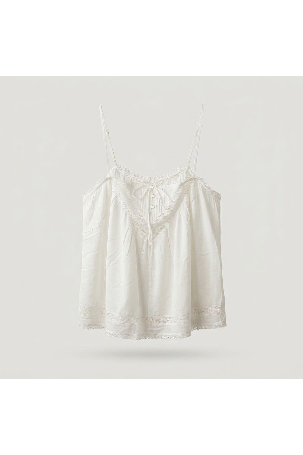Lace Trim Camisole | White