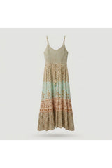Smocked Tiered Maxi Dress | Multi
