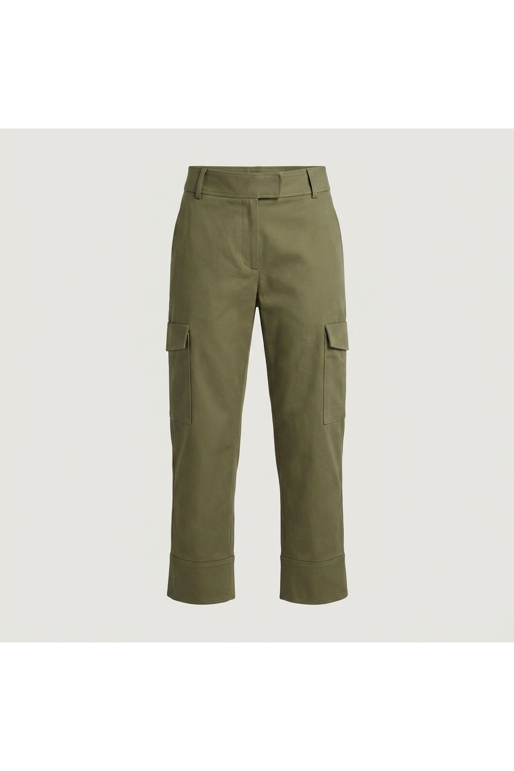 Green Folded Waist Cargo Pant