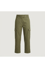 Green Folded Waist Cargo Pant