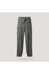 Grey Fold-over Cargo Pant