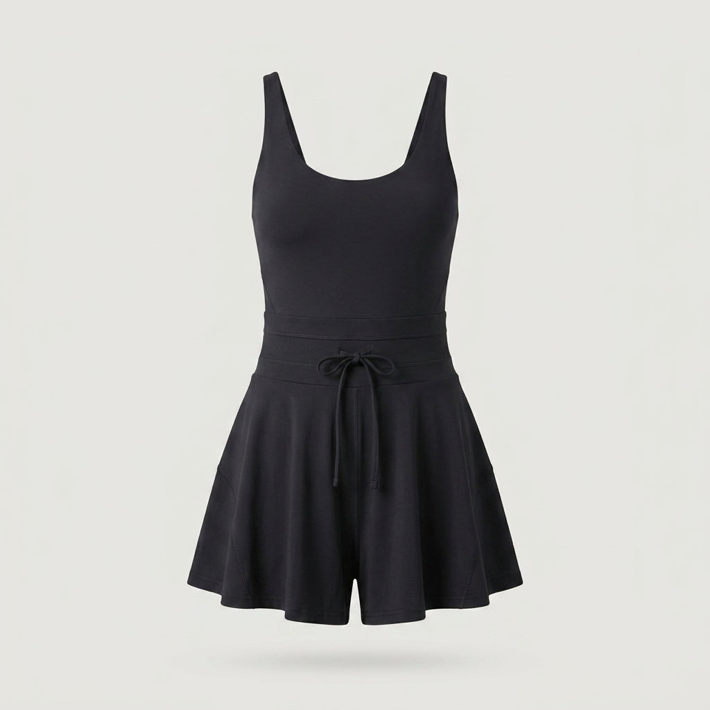 Black Flared Active Dress