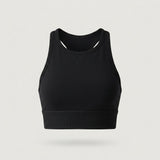 Black High Neck Sports Bra