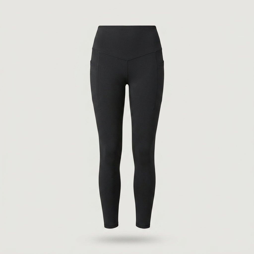 25'Black High Waisted Pocket Legging