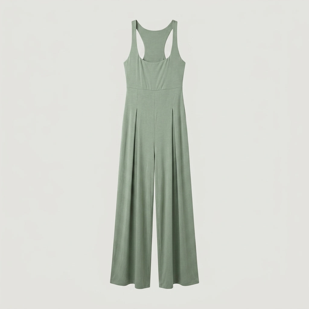 RegularGreen Wide Leg Jumpsuit
