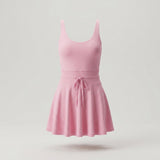 Pink Sleeveless Active Mini Dress
