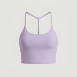Purple Cropped T-back Tank