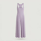 Petite Purple Sleeveless Wide Leg Jumpsuit