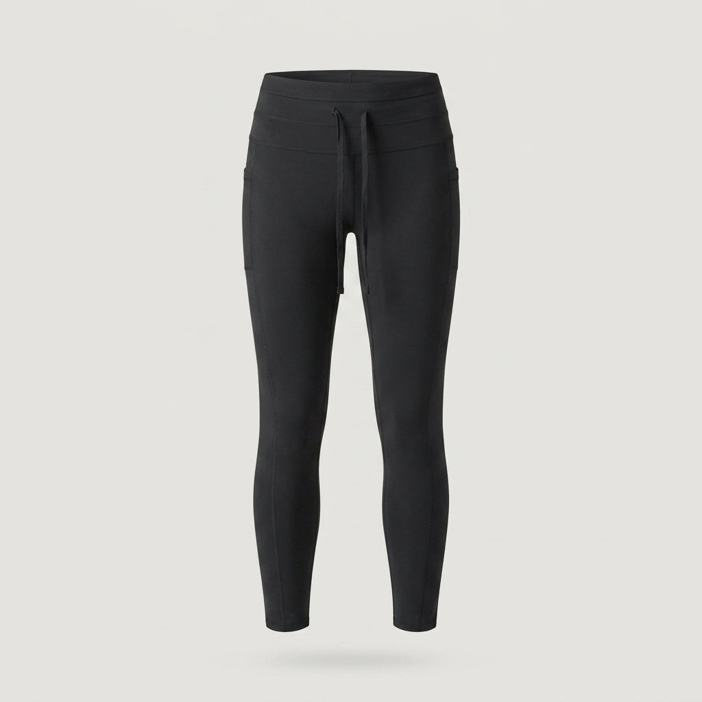 25’ Black Drawstring Active Legging