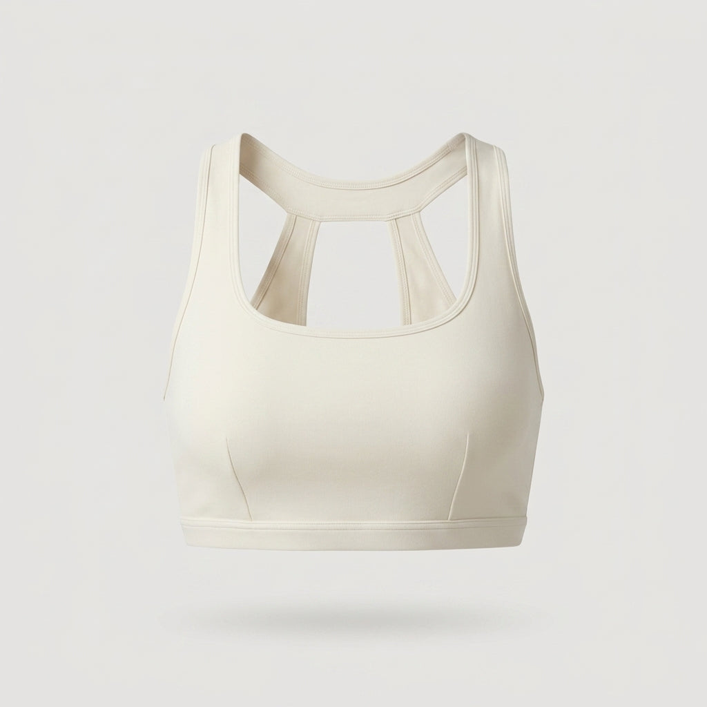off white Cutout Sports Bra