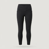 V-waist Black Crossover Pocket Legging