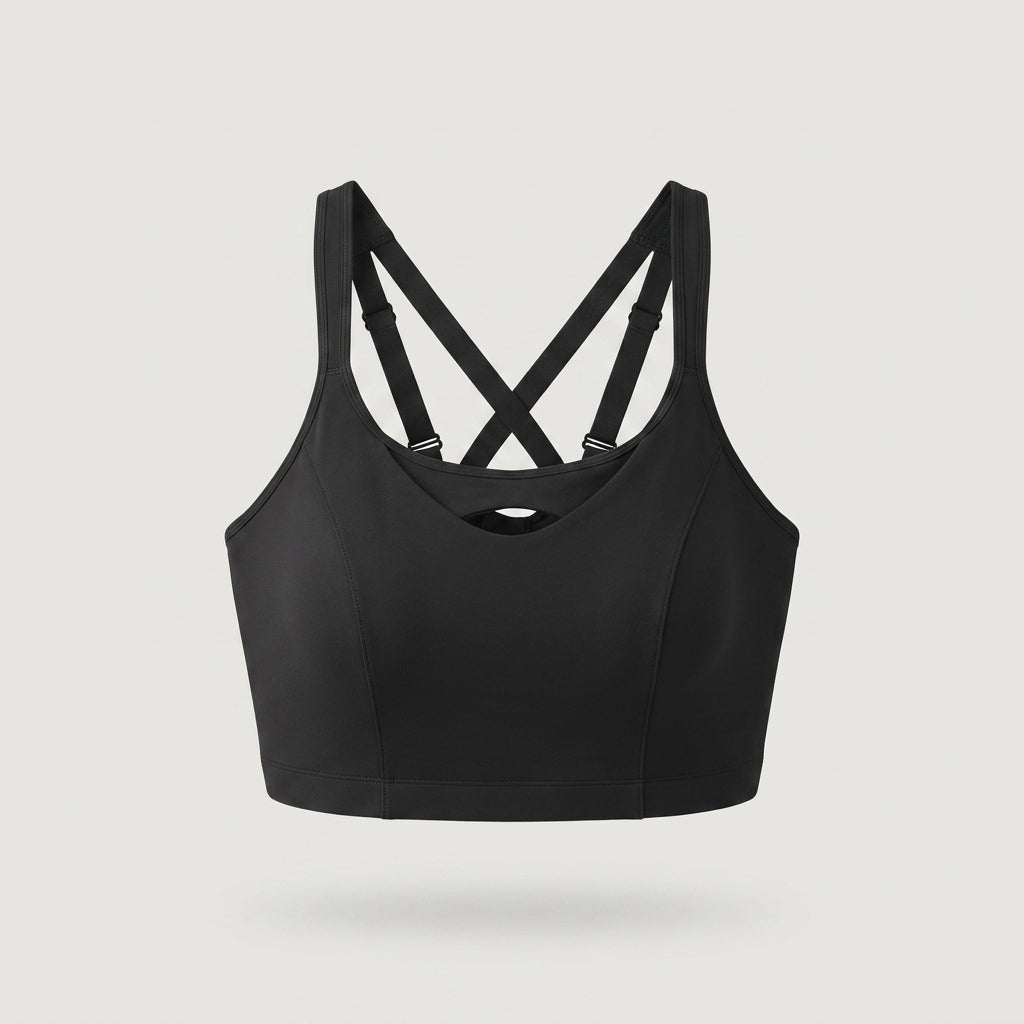 Black Keyhole Sports Bra