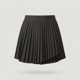 Black Pleated Mini Skirt