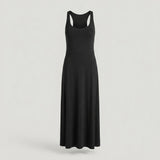 Regular Black Sleeveless Wide Leg Jumpsuit