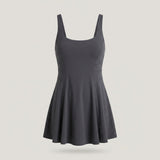 Black Strappy Active Dress
