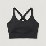 Black Strappy Back Sports Bra