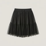 Black Tiered Tulle Skort