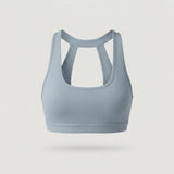 Blue Cutout Sports Bra