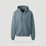 Blue Oversized Zip-up Hoodie