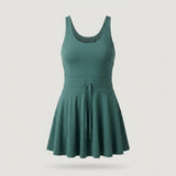 Green Flared Active Dress