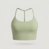 Green Longline Sports Bra