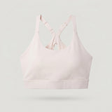Light Pink Adjustable Strappy Sports Bra