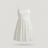 Off White Tiered Active Dress