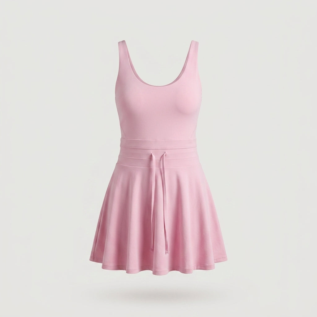 Pink Flared Active Dress