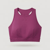 Hot Pink High Neck Sports Bra