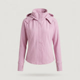 Pink Ribbed Activewear Jacket