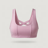 Pink Strappy Sports Bra
