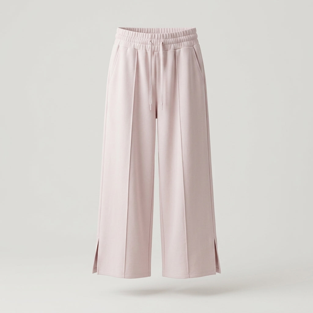 Petite Pink Wide Leg Sweatpant