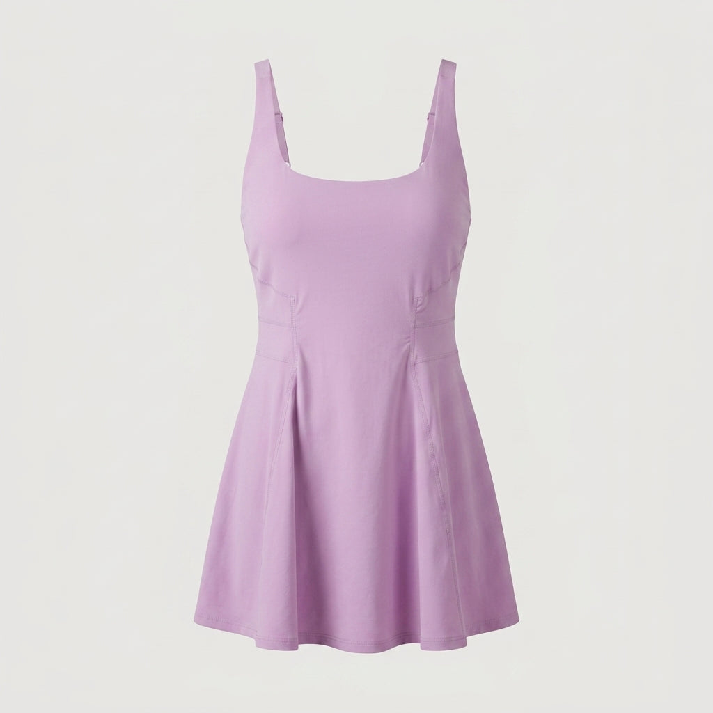 Purple Activewear Mini Dress
