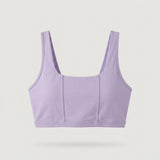 Purple Square Neck Sports Bra