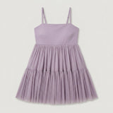 Lanvender Tiered Mesh Dress