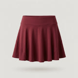 Red Flared Active Skort