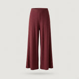Tall Red Ribbed Wide Leg Pant
