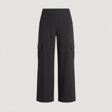 Tall Black Wide Leg Cargo Pant