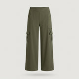 Tall Green Wide Leg Cargo Pant
