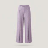Tall Purple Ribbed Wide Leg Pant