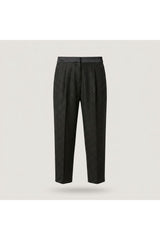 Black Metallic Tapered Trouser