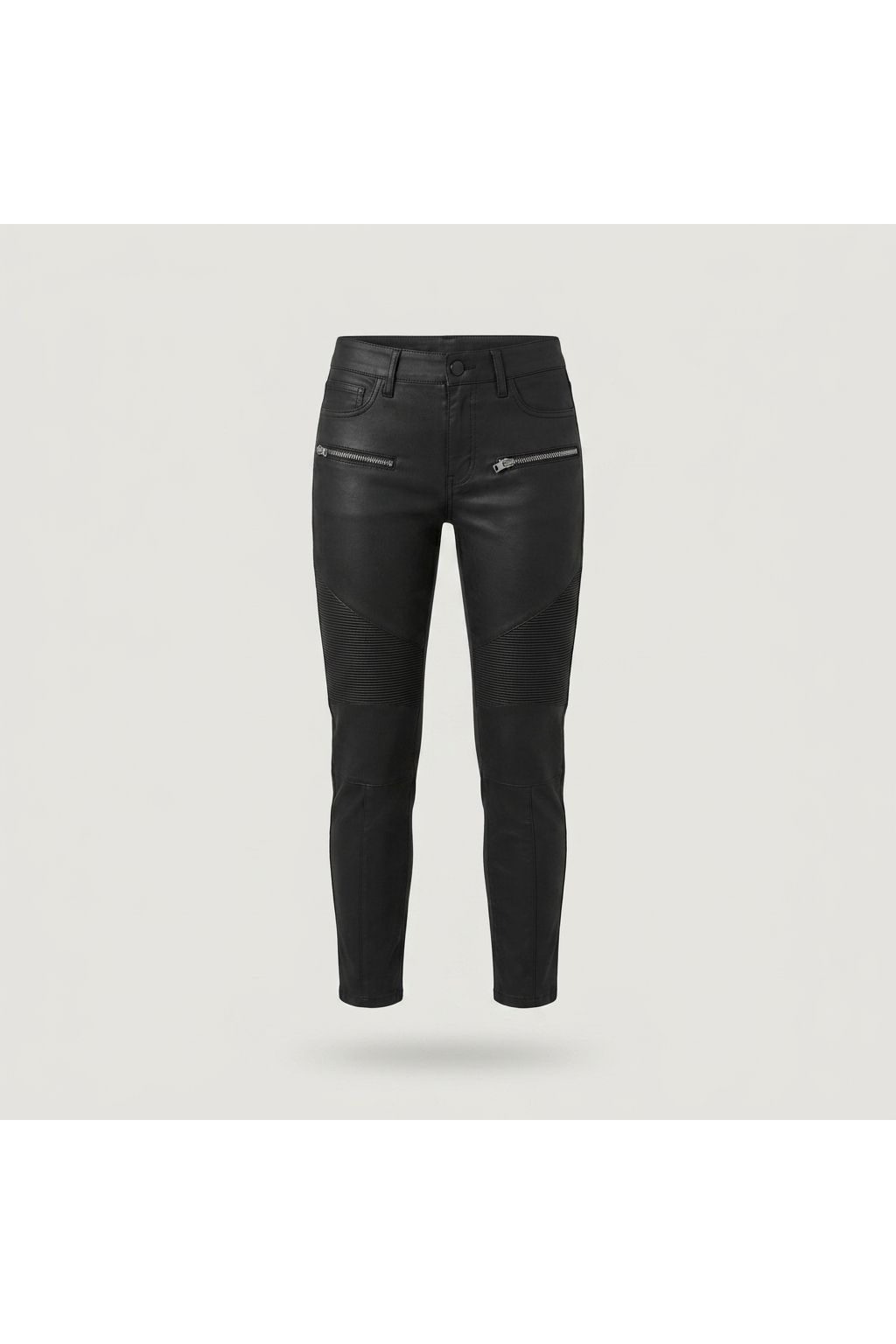 Black Moto Leather Pant