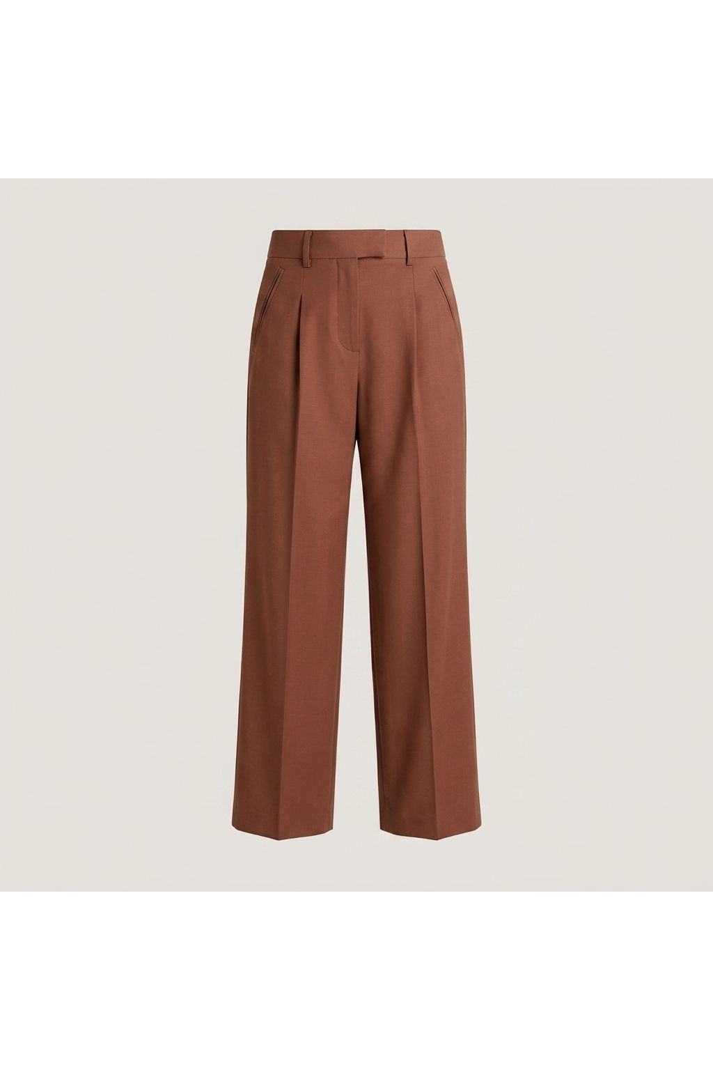 Brown Wide Leg Trouser