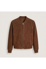 Orten Suede Bomber Leather Jacket